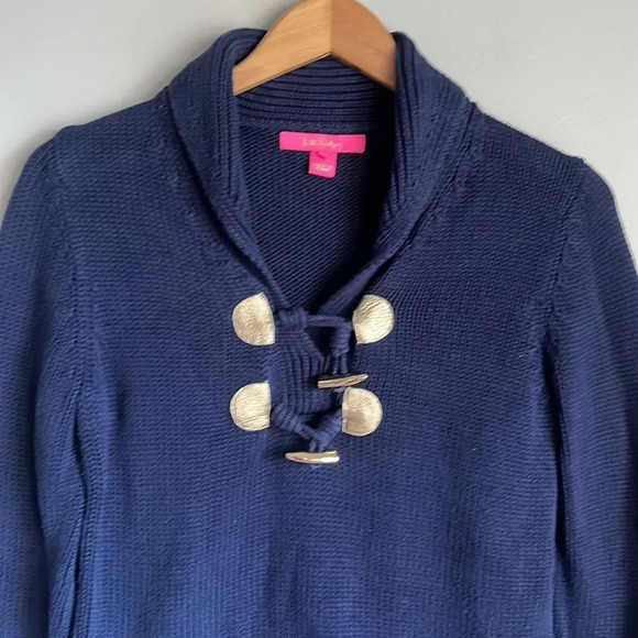 Lilly Pulitzer Bainbridge Toggle Shawl Collar Knit Sweater - Picture 5 of 12